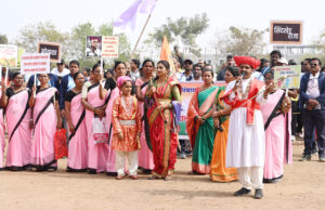 ZP employees gave social message through live performances