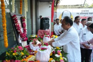 Ajitdadas ashes at his birthplace, Jijau