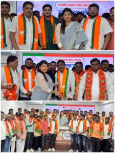A large number of people joined BJP in Chikhali constituency