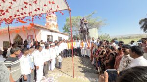 Grand unveiling of the equestrian statue of Chhatrapati Shivaji Maharaj