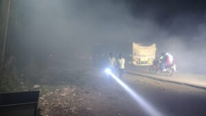 Fire disrupts traffic on Mumbai-Nagpur highway