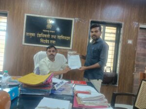 Illegal sand mining in Malkapur Pangra area