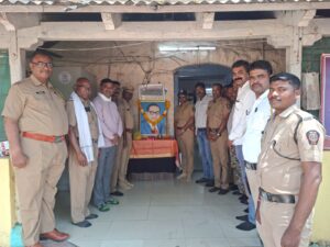 Ambedkar's 135th birth anniversary was celebrated with enthusiasm at the Dhad Police Station.
