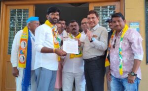 Deprived man sets fire to stove in front of district office