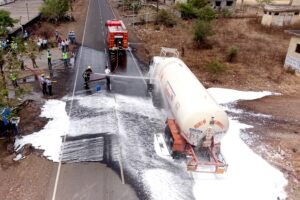 Maha-Mock Drill on LPG Gas Leakage in Khamgaon MIDC