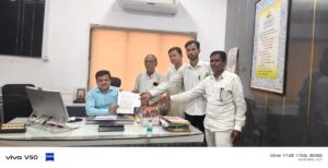 Villagers of Malkapur Pangra Mandal protest