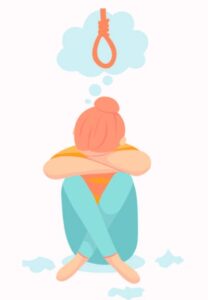 Young woman hangs herself