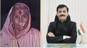 Setting aside tradition, planting a Banyan tree in memory of a mother.