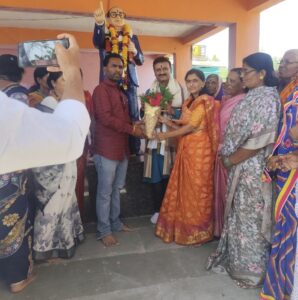 Dr. Babasaheb Ambedkar's 135th birth anniversary was celebrated with great enthusiasm at Ghatnandra.