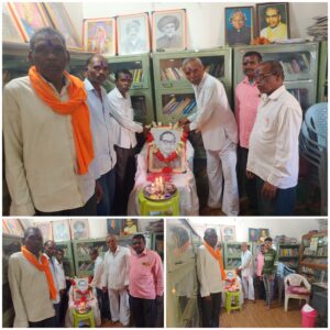 Tribute paid to Dr. Babasaheb Ambedkar at Malwandi on the occasion of his 135th birth anniversary.