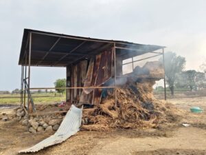 Fire breaks out in Goundhala