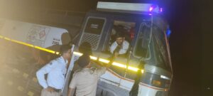 Checking for drunk drivers on Samruddhi Highway