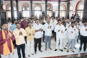 Special prayers marking the 12-year tenure of the Modi government.