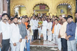 Special prayers marking the 12-year tenure of the Modi government.