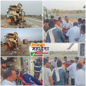 Horrific accident on the Samruddhi Mahamarg