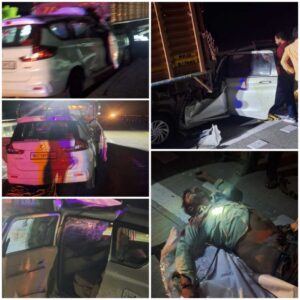 Horrific accident on the Samruddhi Mahamarg