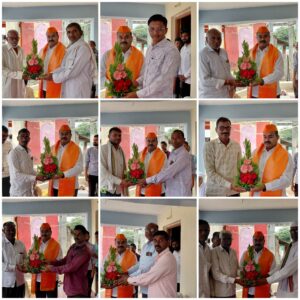 Grand felicitation of Shiv Sena District Chief Jalindar Budhwat at Girda.