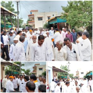 Grand felicitation of Shiv Sena District Chief Jalindar Budhwat at Girda.
