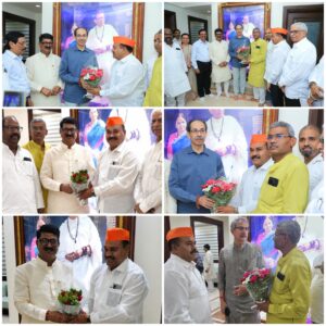 Jalindar Budhwat sought Uddhav Thackeray's blessings.