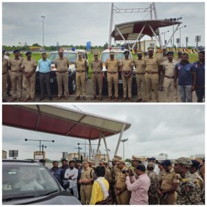 Police anti-robbery squads conduct mobile patrols on the 'Samruddhi' (Expressway).