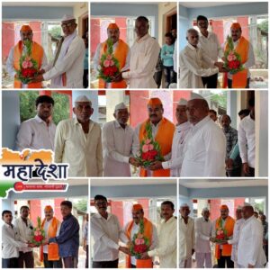 Grand felicitation of Shiv Sena District Chief Jalindar Budhwat at Girda.