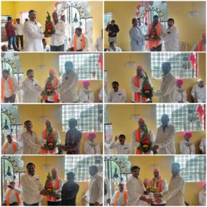 Grand felicitation of Shiv Sena District Chief Jalindar Budhwat in Januna village.