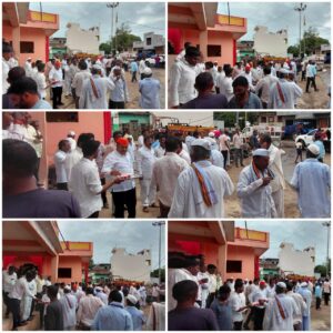 Grand felicitation of Shiv Sena District Chief Jalindar Budhwat in Januna village.