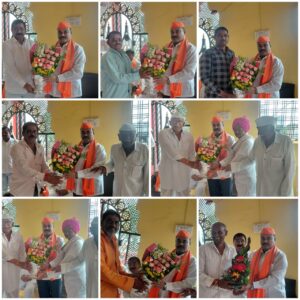 Grand felicitation of Shiv Sena District Chief Jalindar Budhwat in Januna village.
