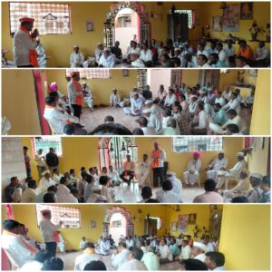 Grand felicitation of Shiv Sena District Chief Jalindar Budhwat in Januna village.