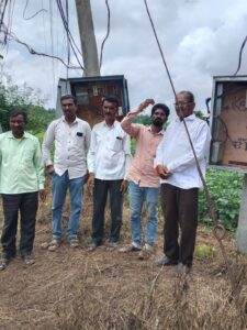 Plunder of the irrigation system in the Matala farmland