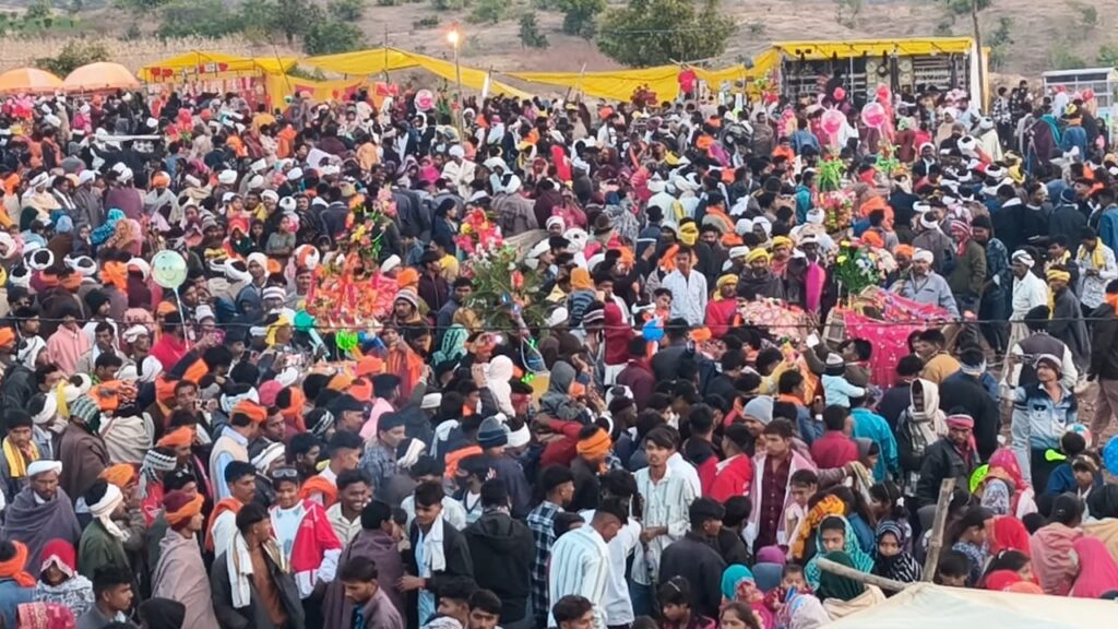 A tribal gathering in the Satpura mountains
