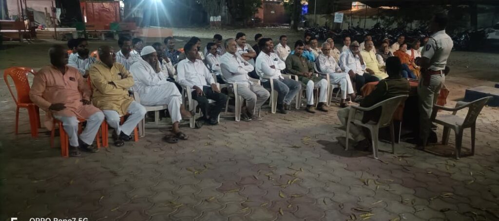 Peace committee meeting at police station dhad