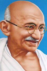 The name of strength is Mahatma Gandhi