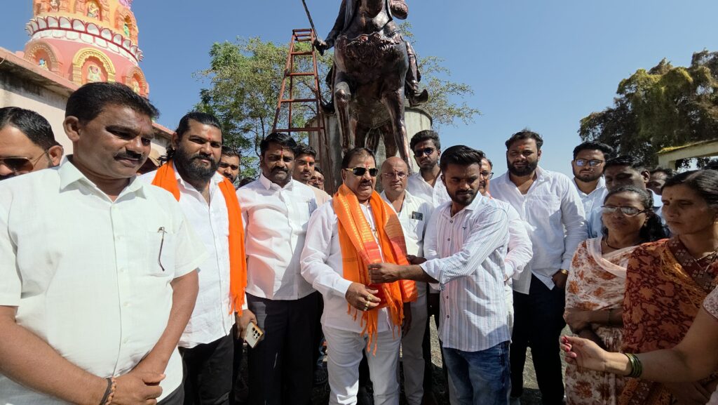 Grand unveiling of the equestrian statue of Chhatrapati Shivaji Maharaj