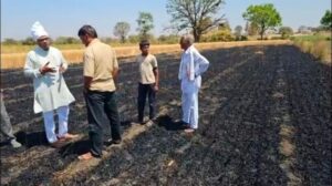 Friction of wires; an acre of wheat burned