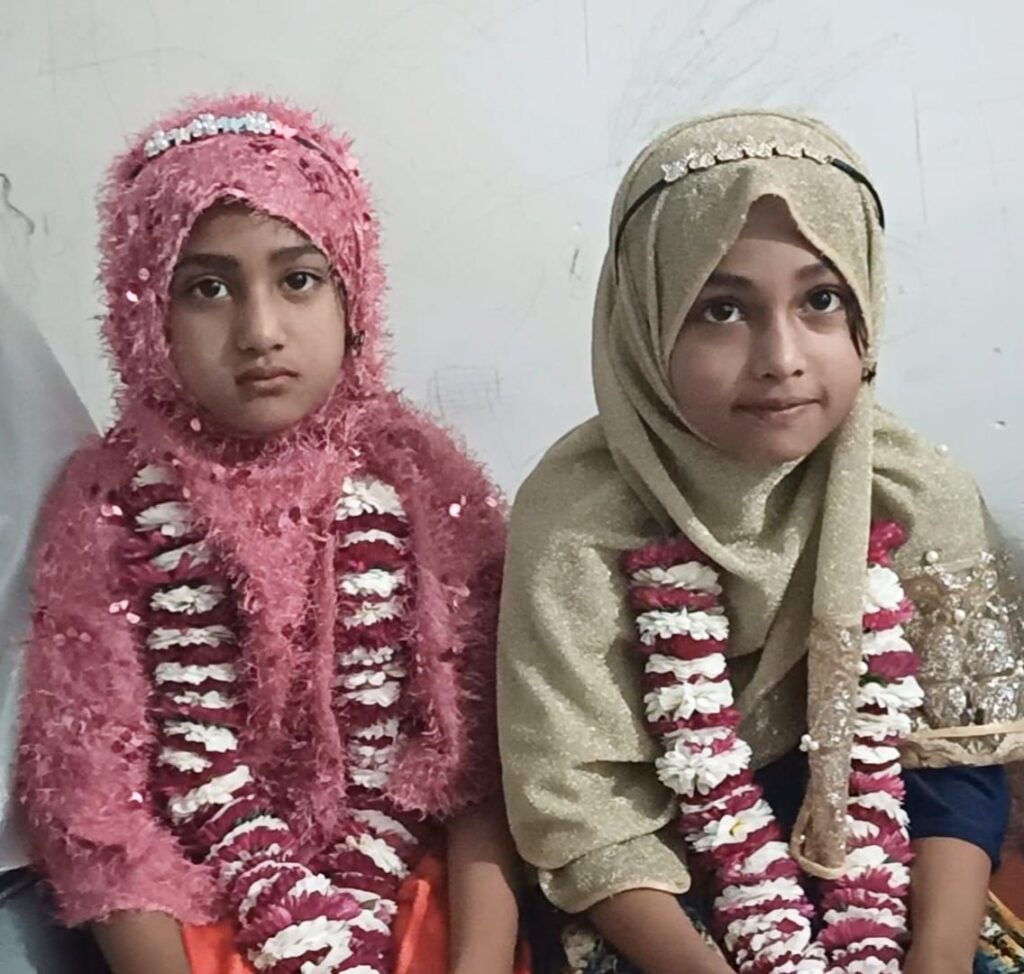 Ayman and Madihas first fast; Pray for a ceasefire