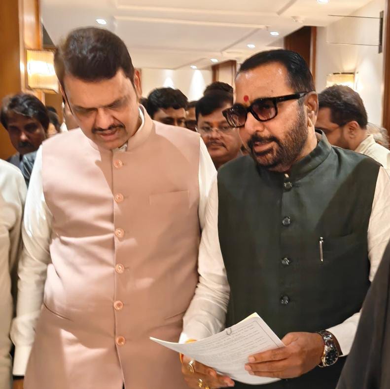 Mr. Prataprao Jadhav met the Chief Minister regarding the establishment of the Ministry of AYUSH