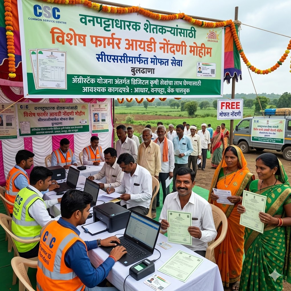 Farmer ID registration campaign for forest land holders