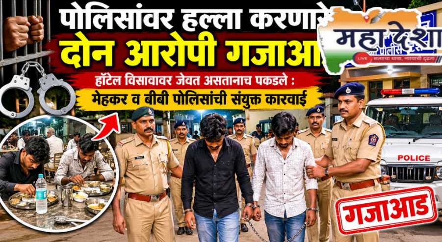 Two Accused Who Attacked Police Behind Bars