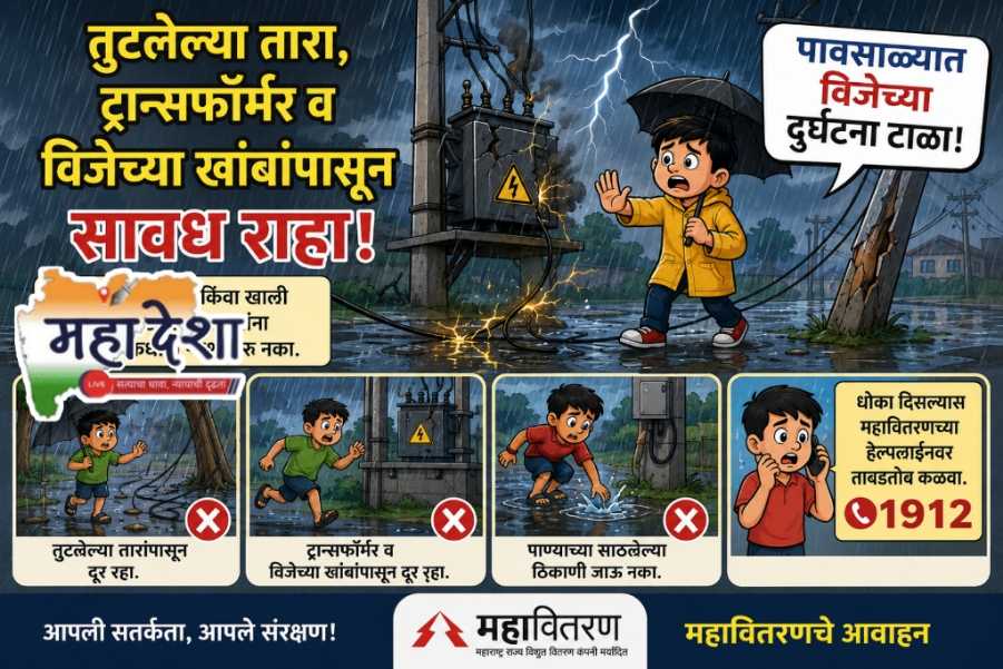 Stay alert to the dangers of lightning during the monsoon.