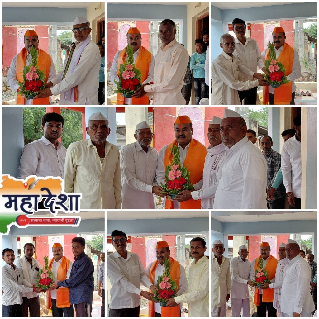 Grand felicitation of Shiv Sena District Chief Jalindar Budhwat at Girda.