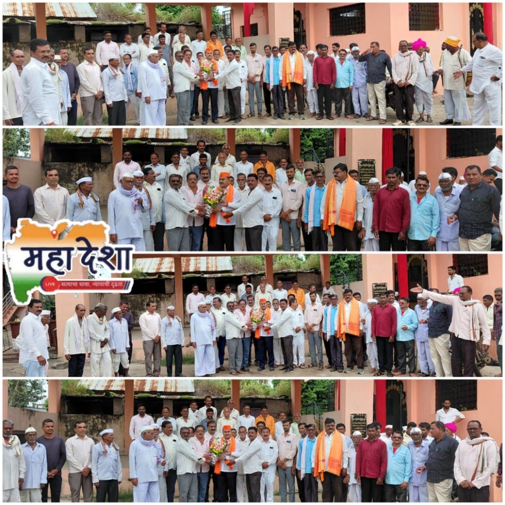 Grand felicitation of Shiv Sena District Chief Jalindar Budhwat in Januna village.