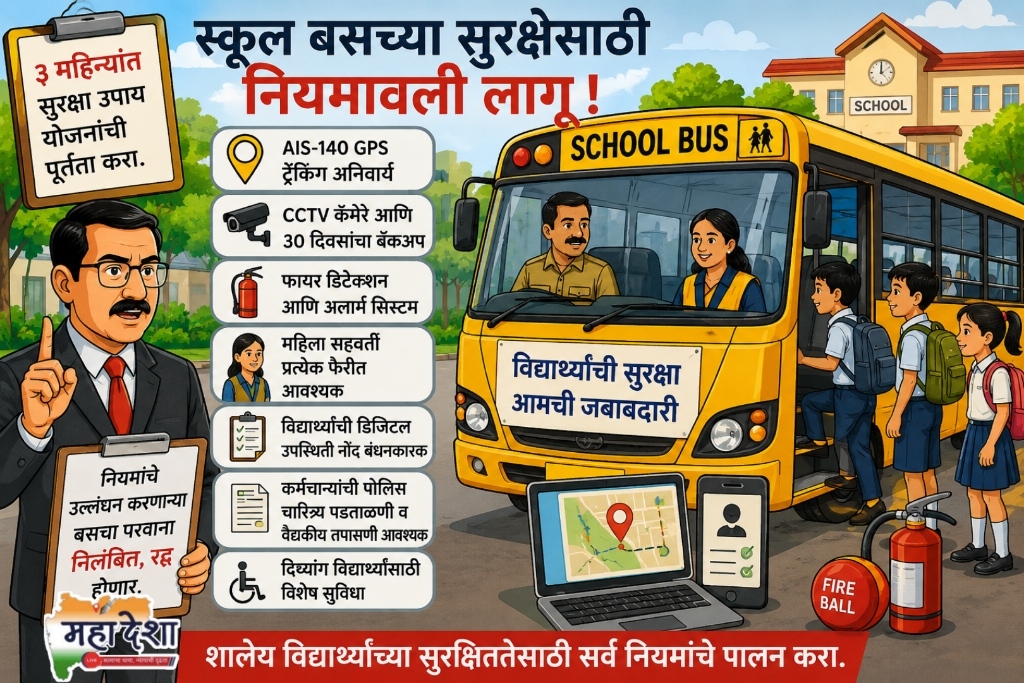 Strict measures for the safe transportation of students.